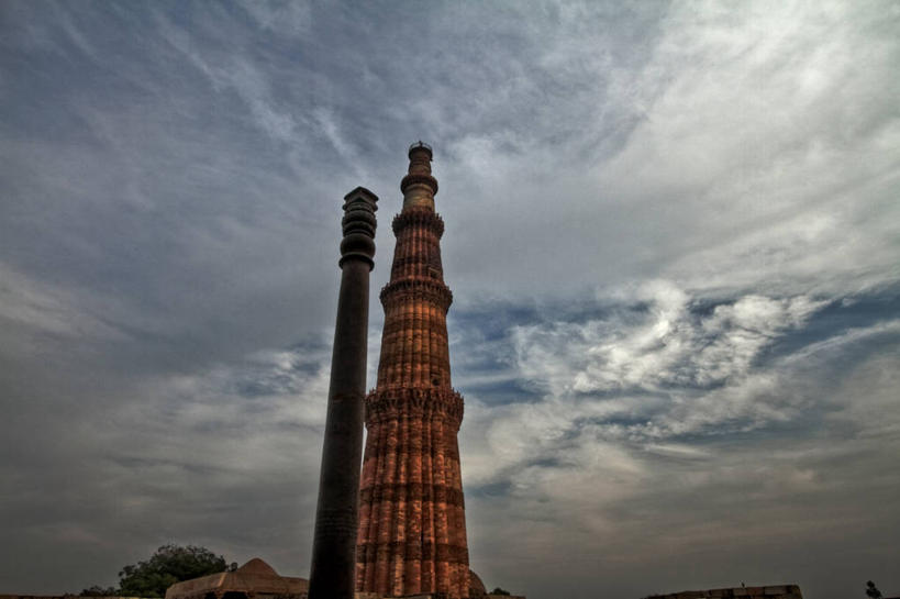 无人,横图,室外,白天,建筑,印度,云,塔,首都,历史,天空,地标建筑,摄影,印度文化,新德里,彩图