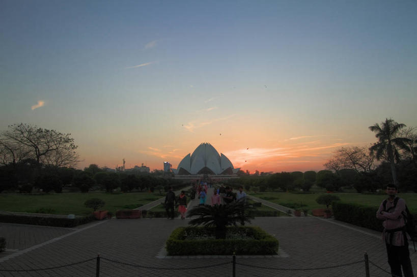 无人,横图,室外,城市,建筑,印度,云,首都,现代,天空,黄昏,摄影,宗教,剪影,印度文化,新德里,莲花寺,彩图