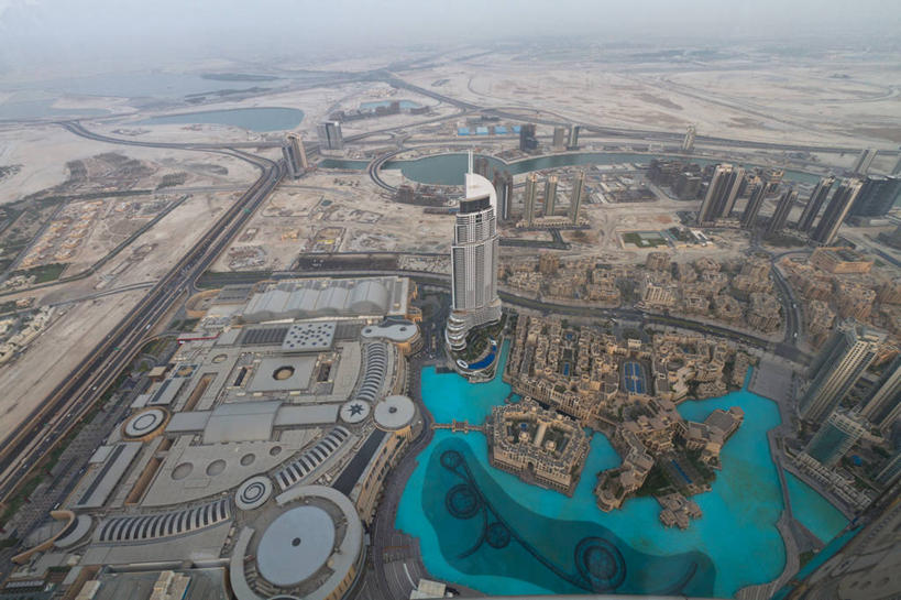 无人,横图,俯视,航拍,室外,白天,水,天际线,城市,建筑,摩天大楼,摄影,鸟瞰,阿拉伯联合酋长国,迪拜,波斯湾,发展,彩图,高角度拍摄,广角拍摄