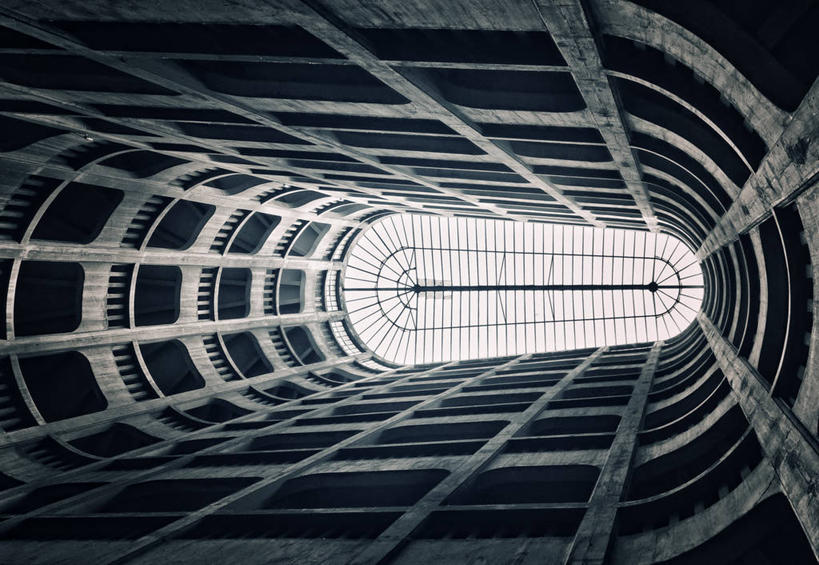 无人,停车场,横图,室内,白天,建筑,法国,古典,摄影,格勒诺布尔,彩图