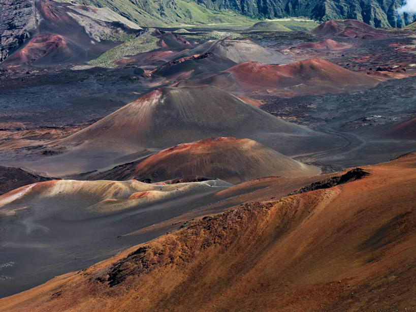 无人,横图,室外,白天,美国,环保,地形,热,自然,熔岩,摄影,能源,宁静,回收,资源,利用,低碳,循环,夏威夷群岛,持续,地质学,太平洋岛屿,自然地理,彩图,毛伊岛,山崩,火山渣锥