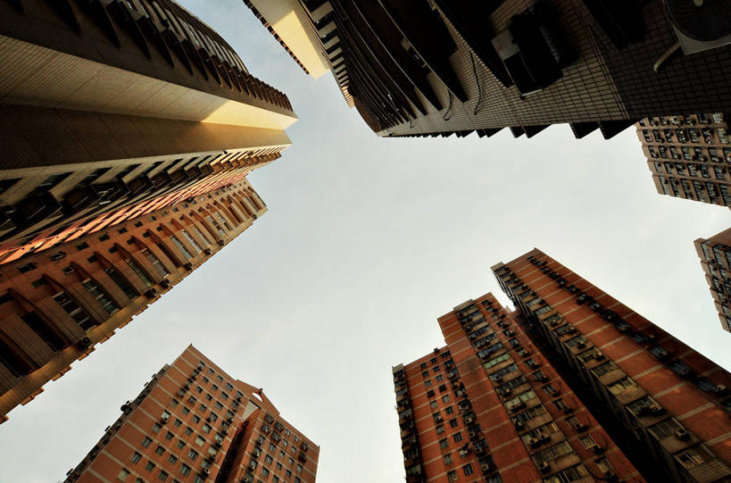 无人,横图,室外,白天,城市,建筑,上海,注视,现代,天空,观察,看,摄影,观看,察看,关注,浦西,彩图