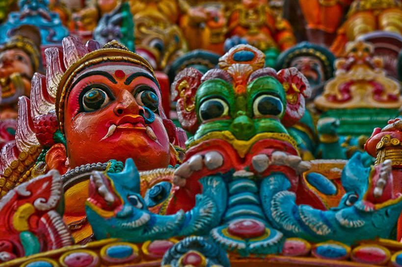 无人,横图,室外,白天,建筑,印度,标志,雕像,符号,标识,摄影,宗教,印度文化,性别符号,泰米尔纳德邦,美术工艺,马杜赖,彩图,男性符号