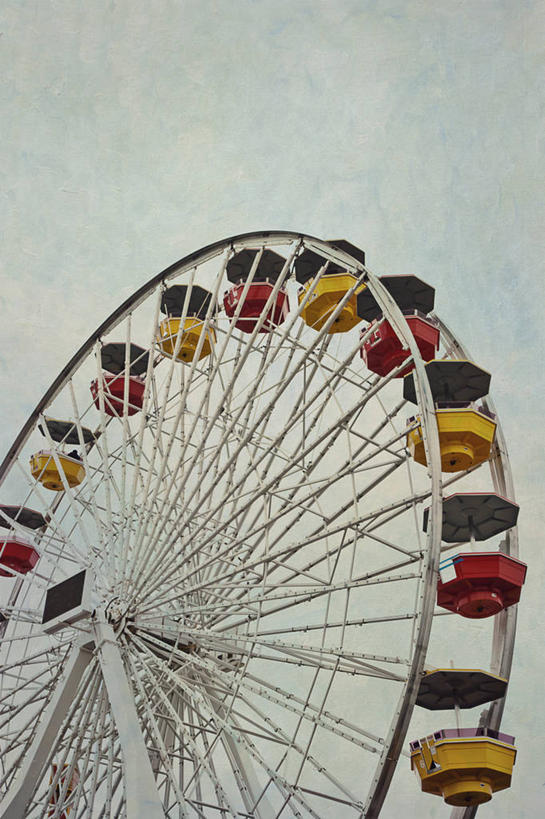 无人,游乐园,竖图,室外,白天,美国,云,天空,乐趣,摄影,享乐,加利福尼亚,大转轮,彩图