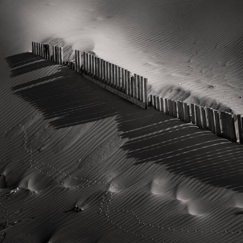 无人,方图,俯视,黑白,室外,白天,西班牙,阴影,沙子,篱笆,沙丘,摄影,保护,宁静,加的斯,高角度拍摄