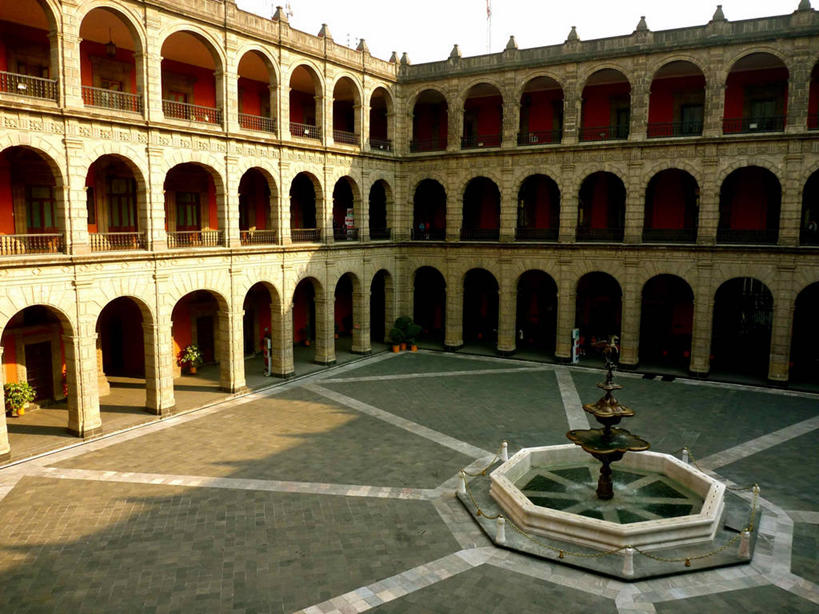 无人,横图,室外,白天,重复,建筑,喷泉,墨西哥,拱门,首都,地标建筑,摄影,拉丁美洲,墨西哥城,彩图