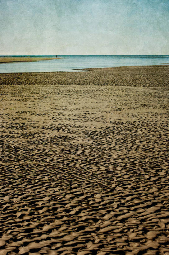 竖图,室外,白天,海洋,新西兰,沙子,云,自然,摄影,退潮,宁静,滩涂,海滩,彩图