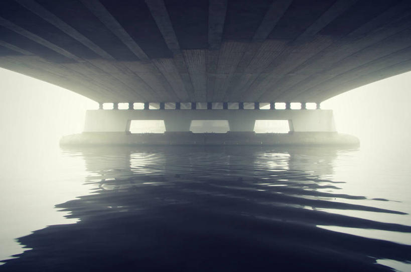 无人,横图,室外,白天,水,雾,建筑,荷兰,桥,天气,首都,联系,摄影,宁静,阿姆斯特丹,彩图