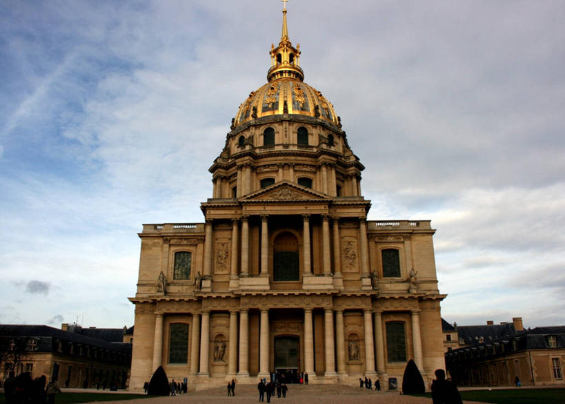 教堂,横图,室外,白天,城市,建筑,法国,巴黎,柱子,云,人行道,首都,历史,天空,地标建筑,摄影,宗教,圆顶建筑,法国文化,荣民院,彩图