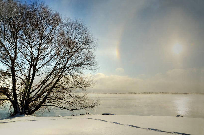 无人,横图,室外,美景,雪,日光,加拿大,折射,冰,景观,云,树,天空,自然,景色,摄影,宁静,自然风光,彩图