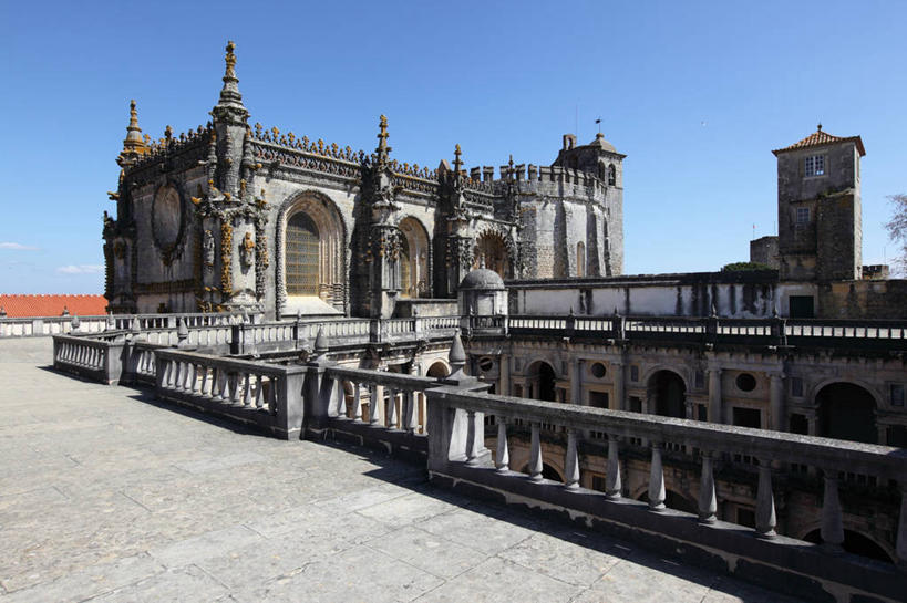 无人,广场,横图,室外,白天,城市,建筑,葡萄牙,拱门,首都,历史,里斯本,地标建筑,摄影,哥特式风格,万里无云,彩图,托马尔