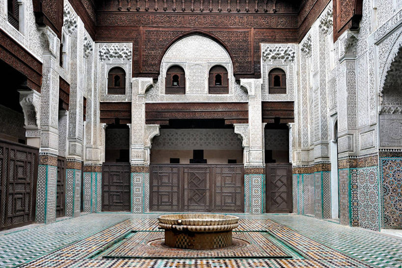 无人,横图,室内,建筑,非洲,摩洛哥,花纹,图案,柱子,历史,地标建筑,摄影,阿非利加洲,摩洛哥王国,式样,梅克内斯,摩洛哥文化,彩图