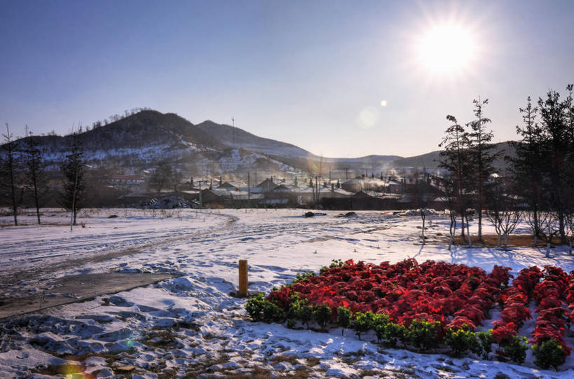 无人,横图,室外,镜头眩光,旅游,度假,美景,山,山脉,太阳,雪,地形,景观,乡村,冬天,娱乐,花,树,风景,天空,自然,社区,享受,休闲,景色,放松,摄影,宁静,自然风光,自然地理,彩图,吉林市