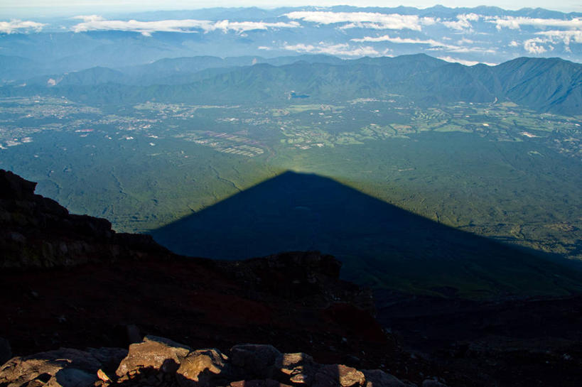 无人,横图,俯视,室外,白天,富士山,静冈县,日本,阴影,地形,云,风景,自然,夏天,摄影,宁静,彩图,高角度拍摄