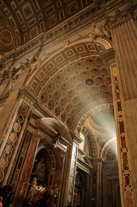 无人,竖图,室内,白天,仰视,建筑,意大利,光,拱门,首都,摄影,基督教,意大利文化,梵蒂冈城,式样,彩图,低角度拍摄,大教堂,传统文化