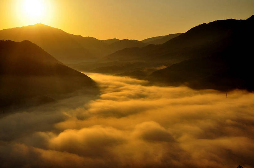 无人,横图,室外,美景,山,山脉,日光,日本,景观,云,风景,自然,黄昏,景色,摄影,宁静,自然风光,万里无云,兵库县,彩图