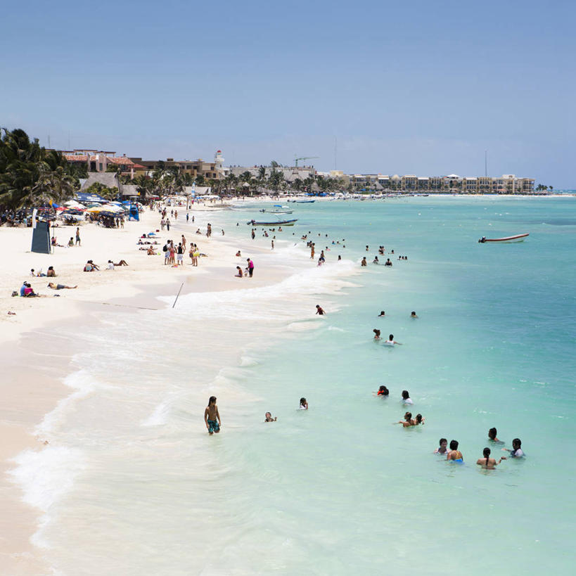 竖图,俯视,室外,白天,度假,海洋,墨西哥,波纹,沙子,海岸线,河岸,自然,摄影,生活方式,享乐,拉丁美洲,群众,户外活动,肯他纳罗,万里无云,海滩,休闲活动,彩图,高角度拍摄,旅行