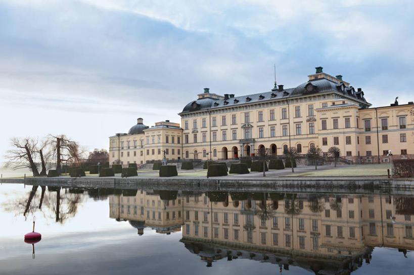 无人,宫殿,横图,室外,白天,湖,城市,建筑,瑞典,反射,云,首都,历史,天空,摄影,斯德哥尔摩,彩图