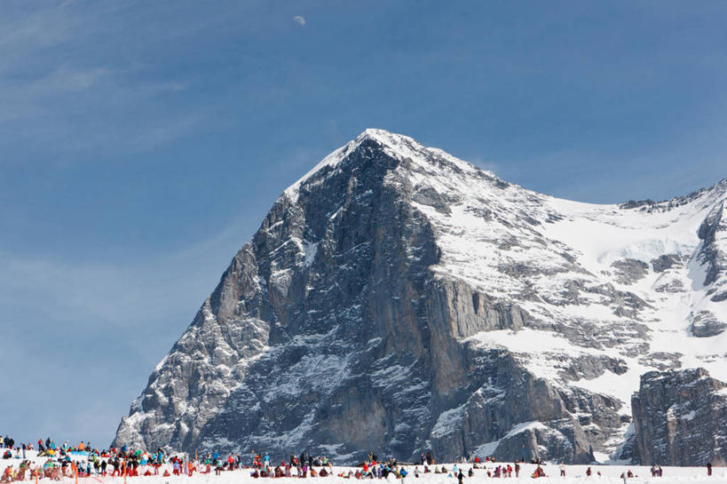 横图,室外,白天,山,雪,瑞士,云,冬天,首都,伯尔尼,自然,地标建筑,寒冷,摄影,彩图