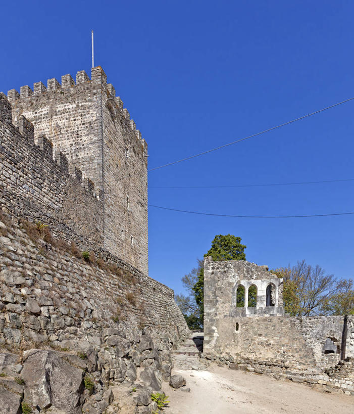 无人,竖图,室外,白天,建筑,葡萄牙,城堡,天空,摄影,宁静,彩图,莱里亚