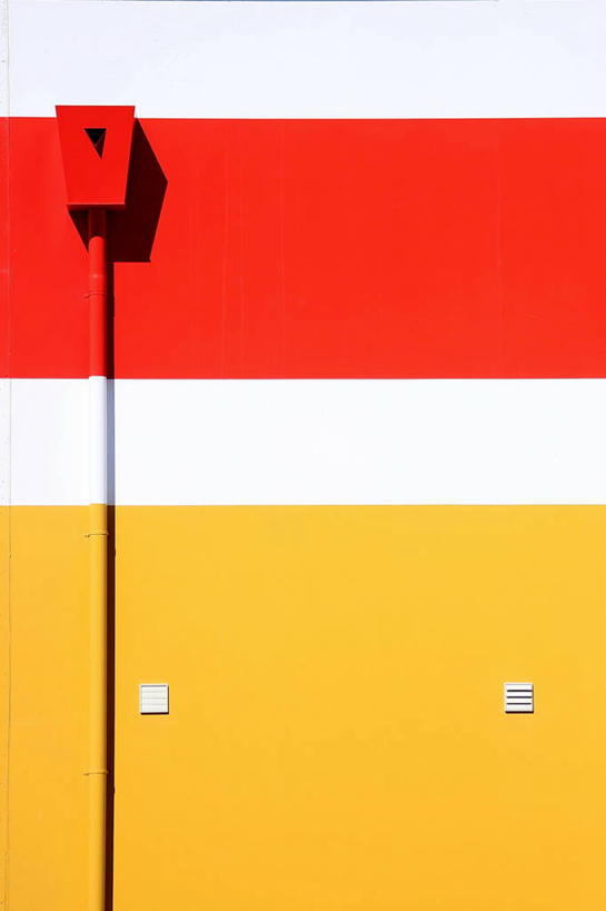 无人,竖图,特写,新西兰,阴影,正方形,墙,黄色,红色,摄影,简单,风管,想法,设计