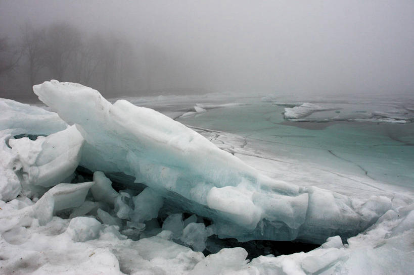 无人,横图,室外,白天,美景,雾,加拿大,冰,海岸线,景观,冬天,风景,自然,景色,寒冷,摄影,自然风光,安大略省,金斯敦,安大略湖,五大湖,旅行