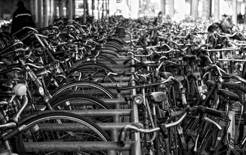 无人,横图,室外,白天,自行车,荷兰,一排,许多,丰富,整齐,首都,很多,排列,运输,摄影,队列,阿姆斯特丹