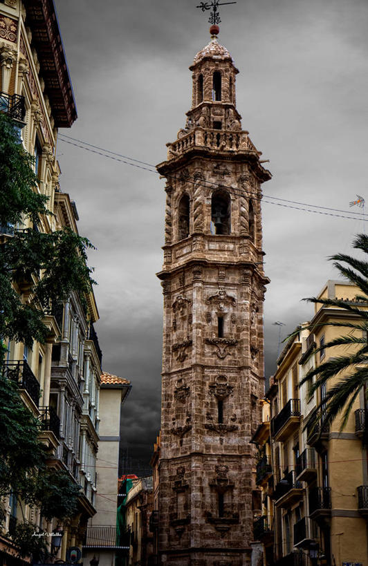 无人,竖图,室外,白天,建筑,西班牙,云,塔,树,天空,摄影,伊比利亚半岛,巴伦西亚,旅行