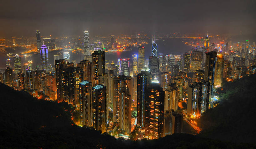 无人,横图,俯视,航拍,室外,夜晚,度假,夜生活,美景,城市风光,城市,建筑,摩天大楼,香港,景观,光亮,娱乐,享受,休闲,办公大楼,景色,放松,摄影,照亮,鸟瞰,九龙半岛,高角度拍摄,旅行