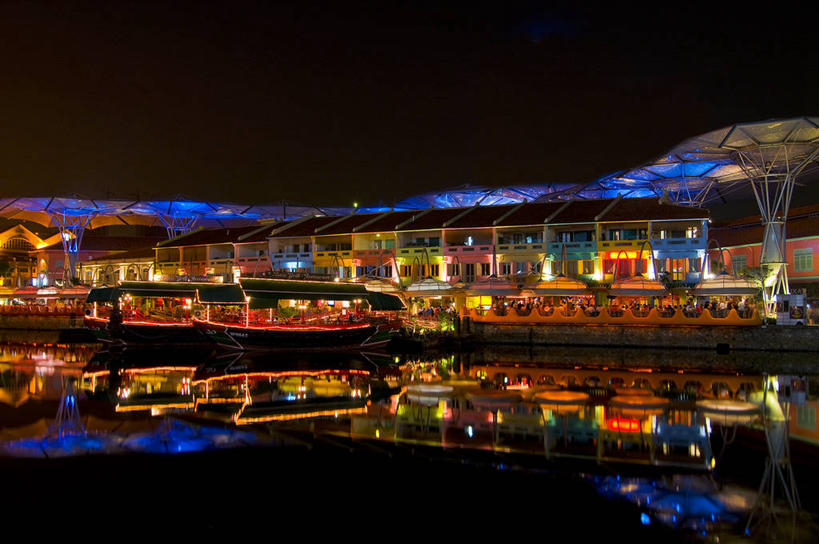 无人,码头,横图,室外,夜晚,湖,城市,港口,建筑,新加坡,对称,反射,房屋,光亮,天空,地标建筑,运输,摄影,照亮,克拉码头,旅行,摆渡口,埠头,渡口,渡头,港湾,海港,货运码头,口岸,商港