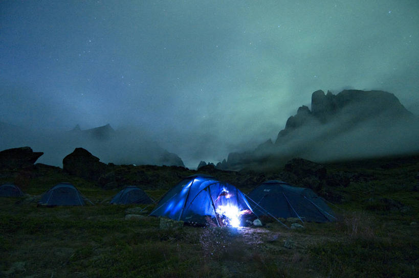 无人,横图,室外,夜晚,旅游,度假,美景,帐篷,景观,云,光亮,天空,自然,景色,摄影,照亮,自然风光,北欧,美洲,露营,户外活动,格陵兰,冒险,休闲活动,旅行