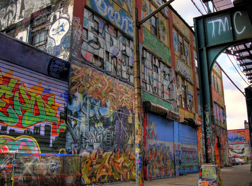 无人,横图,室外,白天,度假,美景,城市风光,城市,建筑,美国,艺术,墙,景观,古典,娱乐,享受,休闲,景色,放松,摄影,创造力,想象,纽约州,皇后区,涂鸦