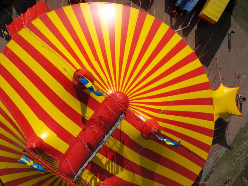 横图,俯视,室外,白天,瑞典,条纹,光线,光芒,首都,摄影,斯堪狄纳维亚半岛,高角度拍摄,瑞典国旗