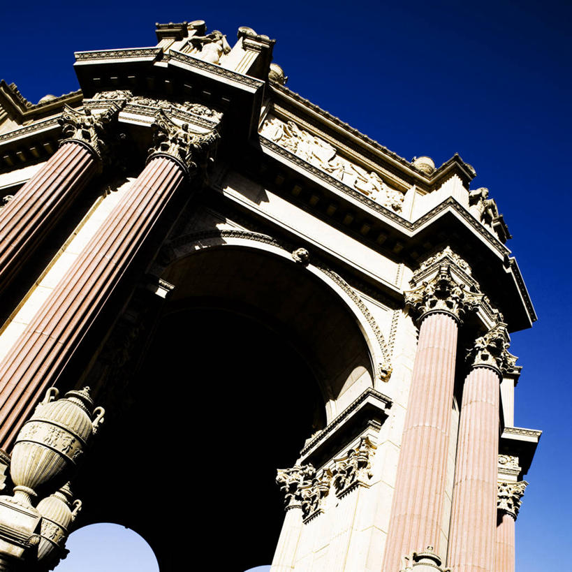 无人,方图,室外,白天,仰视,建筑,美国,柱子,拱门,摄影,北美,北美洲,加利福尼亚,美洲,北亚美利加洲,亚美利加洲,彩图,低角度拍摄,美利坚合众国