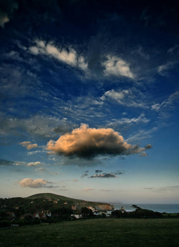 无人,竖图,室外,白天,海洋,英国,地形,水平线,云,风景,摄影,北欧,怀特岛,彩图