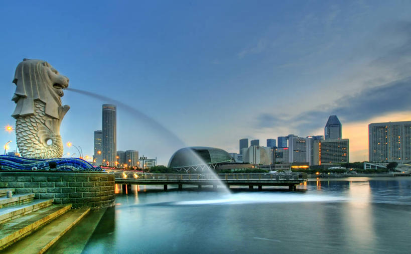 无人,横图,室外,度假,日出,美景,水,天际线,城市风光,城市,建筑,摩天大楼,喷泉,新加坡,反射,景观,流水,光亮,黎明,首都,娱乐,享受,休闲,办公大楼,景色,放松,摄影,照亮,新加坡市,马来群岛,彩图,旅行