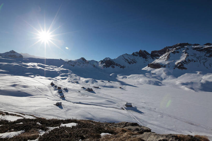 无人,横图,室外,白天,镜头眩光,雪,雪山,瑞士,地形,冬天,风景,摄影,中欧,阿尔卑斯山脉,耀斑,万里无云,自然地理,彩图