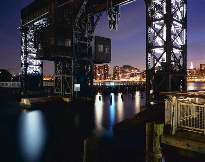 无人,横图,室外,夜晚,度假,美景,城市风光,城市,建筑,美国,反射,景观,桥,娱乐,享受,休闲,景色,放松,工业,摄影,照亮,皇后区,长岛市,彩图