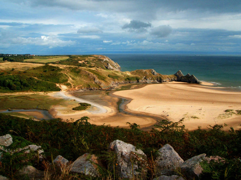 无人,横图,室外,白天,旅游,度假,海洋,美景,水,英国,欧洲,地平线,地形,景观,水平线,海湾,娱乐,风景,自然,享受,休闲,景色,放松,摄影,宁静,早晨,西欧,自然风光,北欧,大不列颠,威尔士,大不列颠及北爱尔兰联合王国,大不列颠及爱尔兰联合王国,卡菲利城堡,威尔士公国,南威尔士,高尔半岛,南格拉摩根郡,海滩,岩石,彩图,大不列颠王国,大英帝国,联合王国,日不落帝国,斯旺西市