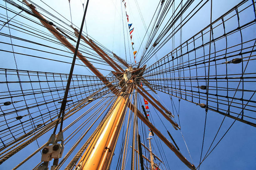 无人,横图,室外,白天,仰视,美国,天空,运输,摄影,保护,支撑,巴尔的摩,帆樯,桅竿,彩图,低角度拍摄,帆柱,传动装置