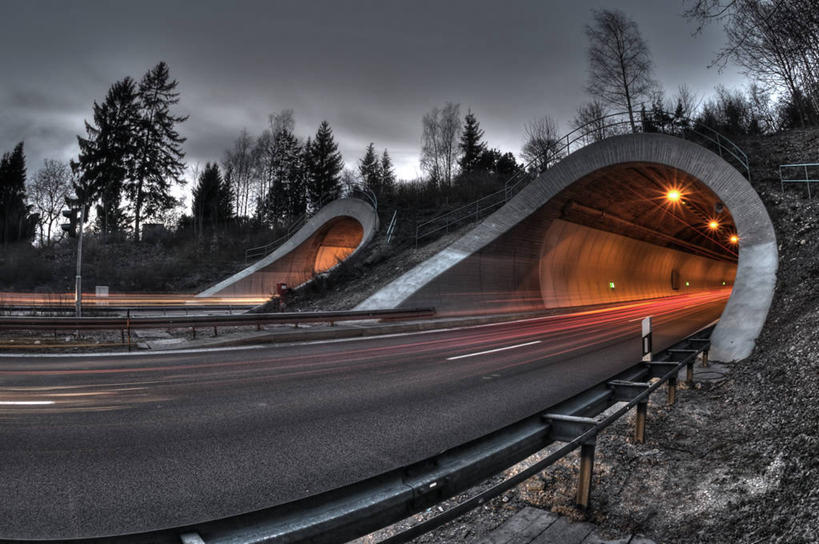 无人,横图,室外,长时间曝光,旅游,度假,旅途,美景,山,路,德国,隧道,景观,娱乐,树,自然,黄昏,享受,休闲,景色,放松,摄影,尾灯,迅速,照亮,自然风光,乌尔姆,彩图,旅行,防撞护栏