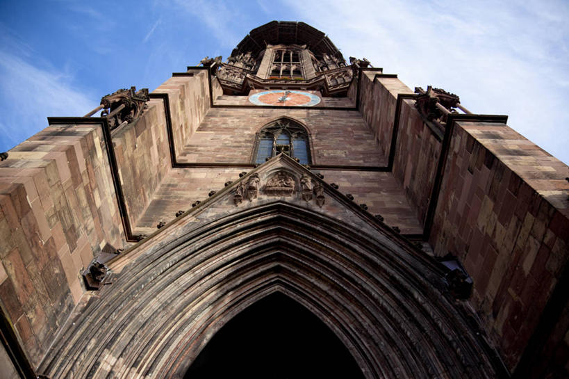 无人,教堂,横图,室外,白天,仰视,建筑,德国,拱门,宏伟,摄影,基督教,德国文化,哥特式风格,弗赖堡,彩图,低角度拍摄