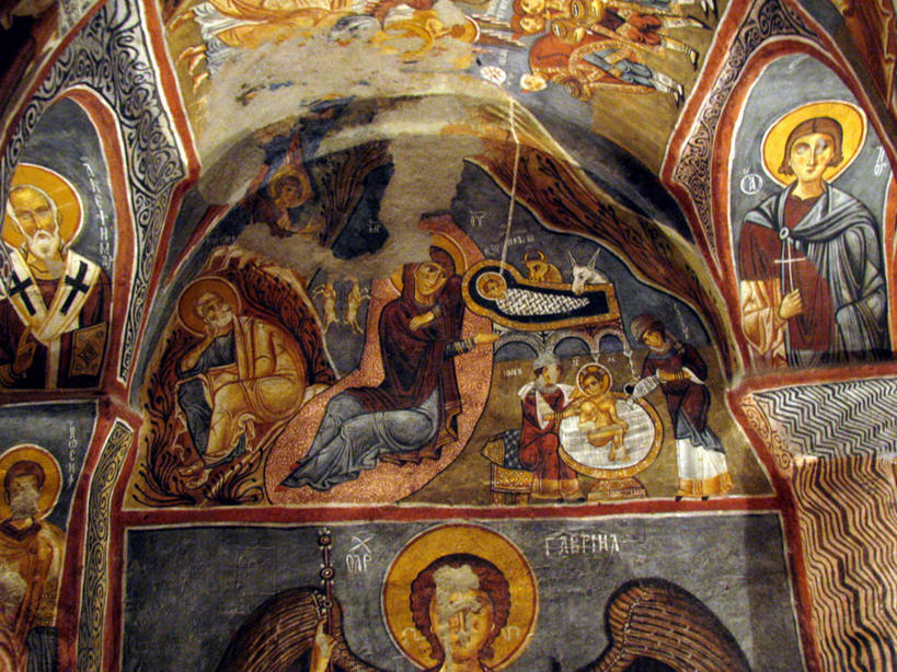 无人,教堂,横图,室内,白天,建筑,欧洲,土耳其,亚洲,装饰,宏伟,摄影,基督教,西亚,卡帕多西亚,安纳托利亚,小亚细亚,圣人,卡帕多奇亚,美术工艺,彩图,旅行,格雷梅,土耳其共和国,安那托利亚,小亚细亚半岛