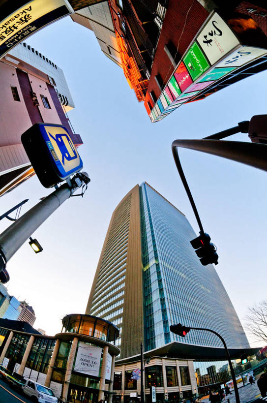 无人,竖图,室外,城市,建筑,街道,摩天大楼,东京,日本,亚洲,日本文化,红绿灯,首都,注视,观察,看,摄影,观看,察看,关注,东亚,本州,万里无云,关东地方,本州岛,日本国,东京都,赤坂,彩图,广角