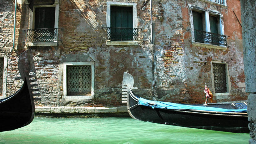 无人,横图,室外,白天,建筑,船,意大利,威尼斯,交通工具,运输,摄影,运河,舟,载具,意大利文化,彩图,传统文化