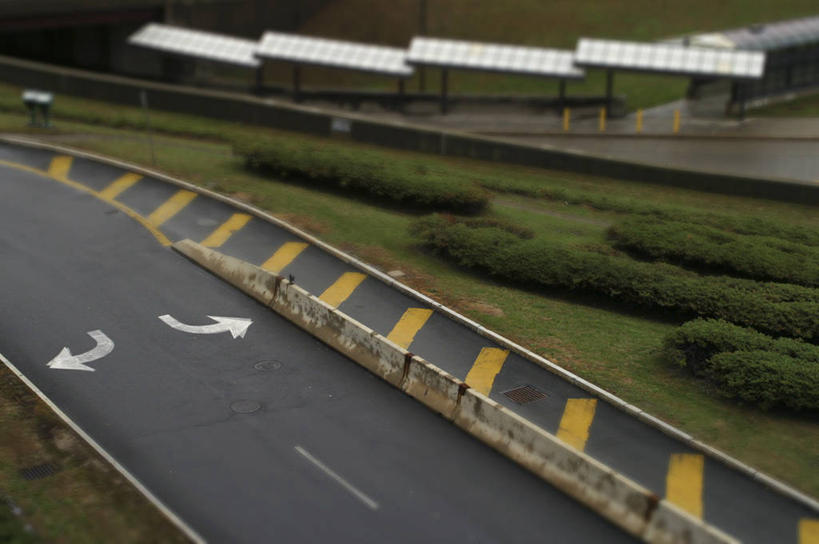 无人,横图,室外,白天,路,指示牌,标志,文字,方向,标识,箭头,摄影,宁静,指向,簇,奥尔巴尼,迷惑,树篱,彩图