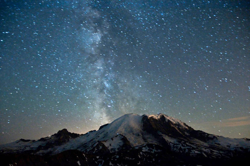 无人,公园,横图,室外,夜晚,长时间曝光,美景,雪山,华盛顿,美国,发光,景观,星星,风景,自然,景色,摄影,北美,北美洲,国家公园,自然风光,美洲,华盛顿州,雷尼尔山国家公园,瑞尼尔山国家公园,常绿之州,常青州,北亚美利加洲,亚美利加洲,彩图,皮尔斯县