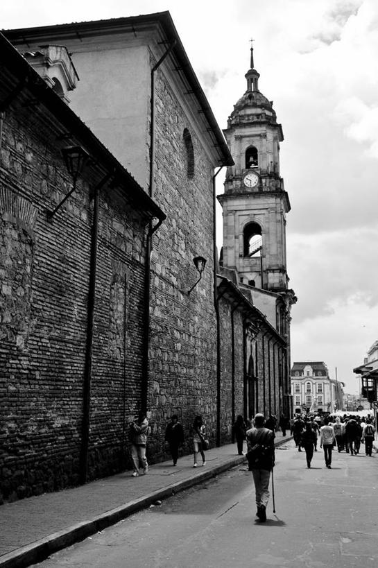 竖图,俯视,航拍,黑白,建筑,哥伦比亚,云,首都,背面,灰色,摄影,鸟瞰,波哥大,步行,高角度拍摄