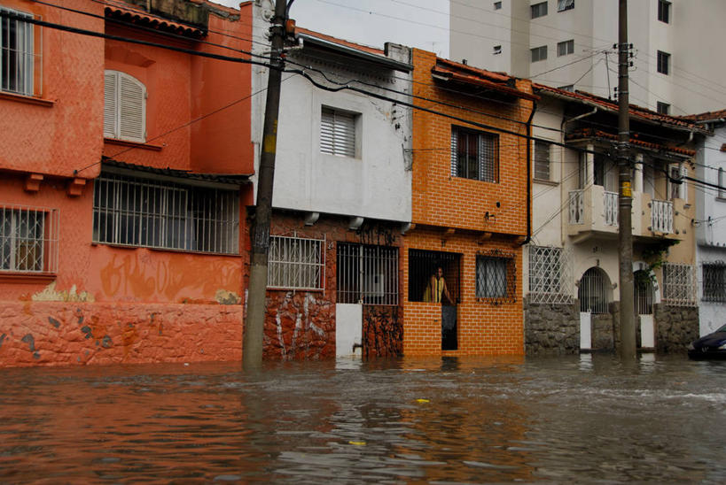 无人,横图,室外,白天,水,城市,建筑,街道,巴西,波纹,房屋,自然灾害,南美,摄影,环境,问题,圣卡塔琳娜,危险,彩图,水灾