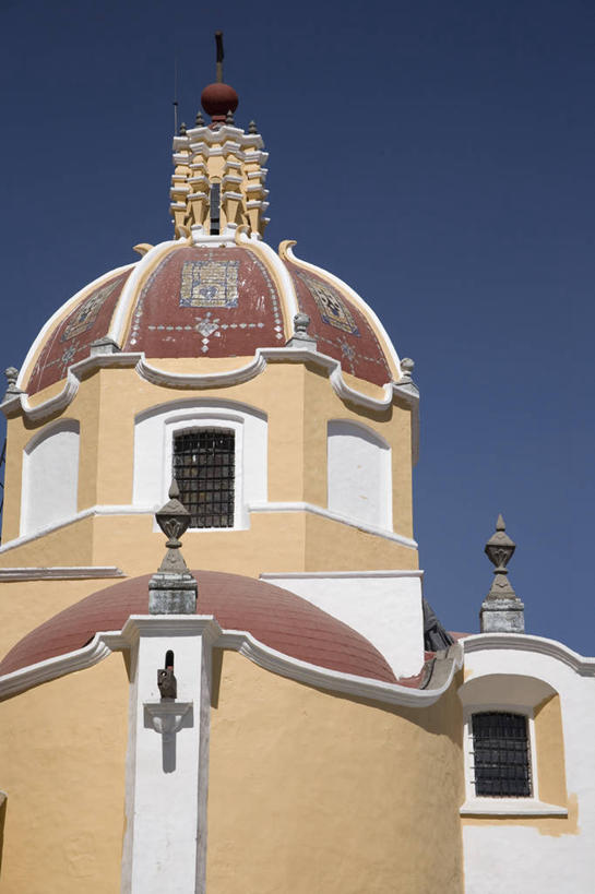 无人,宫殿,竖图,室外,白天,建筑,墨西哥,历史,废墟,天空,地标建筑,摄影,宗教,拉丁美洲,圆顶建筑,万里无云,墨西哥文化,彩图,旅行,传统文化,墨西哥州